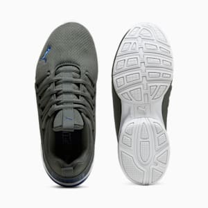 Axelion Mesh Sneakers Big Kids, Mineral Gray-Cobalt Glaze-PUMA White, extralarge