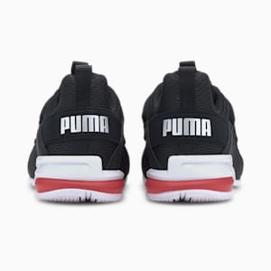 Axelion Mesh Little Kids' Shoes, Puma Black-Puma Silver-High Risk Red, extralarge