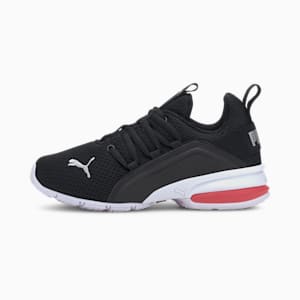 Axelion Mesh Kids' Shoes, Puma Black-Puma Silver-High Risk Red, extralarge-GBR