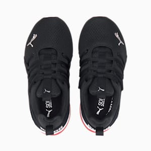 Axelion Mesh Kids' Shoes, Puma Black-Puma Silver-High Risk Red, extralarge-GBR