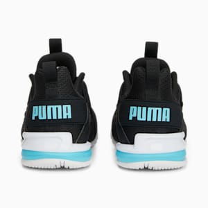 Axelion Mesh Kids' Shoes, PUMA Black-Hero Blue-Puma White