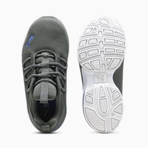 Axelion Mesh Little Kids' Shoes, Mineral Gray-Cobalt Glaze-PUMA White, extralarge