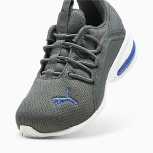 Axelion Mesh Little Kids' Shoes, Mineral Gray-Cobalt Glaze-PUMA White, extralarge