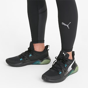 Cell Fraction Fade Men's Running Shoes, Puma Black-Scuba Blue-Yellow Alert, extralarge-IND