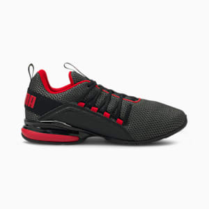 Axelion LS Men's Running Shoes, Puma Black-High Risk Red