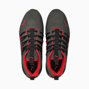 Axelion LS Men's Running Shoes, Puma Black-High Risk Red