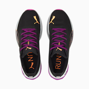 Deviate Nitro Women's Running Shoes, Puma Black-Neon Citrus