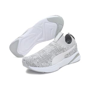 Softride Rift one8 Unisex Slip-On Walking Shoes, Gray Violet-Puma White