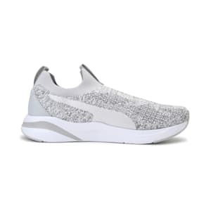 Softride Rift one8 Unisex Slip-On Walking Shoes, Gray Violet-Puma White