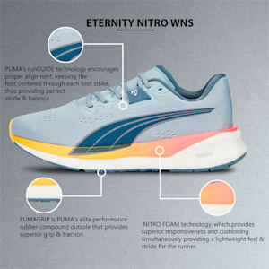 Eternity Nitro Women's Running Shoes, Blue Wash-Evening Sky, extralarge-IND
