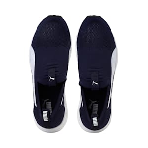Lucifer Knit Men's Slip-On Shoes, Peacoat-Puma White