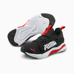 Softride Rift Pop Kid's Walking Shoes, Puma Black-High Risk Red, extralarge-IND