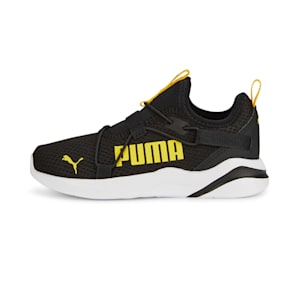 Rift Slip On Pop Kids' Shoes, PUMA Black-Pelé Yellow, extralarge-IND