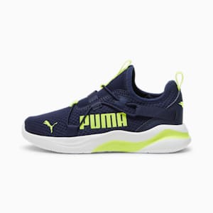 Rift Slip On Pop Kids' Shoes, PUMA Navy-Electric Lime, extralarge-IND