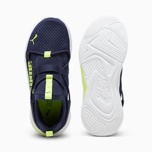 Rift Pop Little Kids' Slip-On Shoes, PUMA Navy-Electric Lime, extralarge
