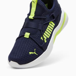 Rift Slip On Pop Kids' Shoes, PUMA Navy-Electric Lime, extralarge-IND