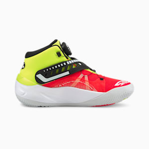 Disc Rebirth Basketball Shoes, Yellow Alert-Red Blast