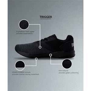 Trigger Unisex Shoes, Puma Black-Ultra Gray, extralarge-IND