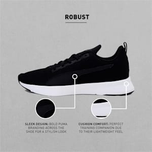 Robust Unisex Running Shoes, Puma Black-Puma White, extralarge-IND