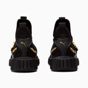 Puma sneakers black and discount gold