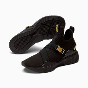 Infuse your footwear edit with contemporary appeal with these leather sandals from NEOUS, Puma Black-Gold, extralarge