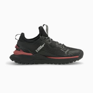 Voyage Nitro Gore-Tex Women's Running Shoes, Puma Black-Mauvewood-Metallic Silver