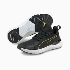 Pure XT Moto Women's Training Shoes, Puma Black-Puma Team Gold, extralarge-IND