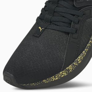 SOFTRIDE Sophia Shimmer Women's Walking Shoes, Puma Black-Puma Team Gold, extralarge-IND