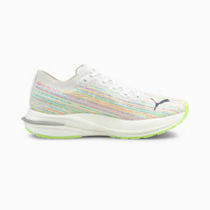 Deviate Nitro SP Women's Running Sneakers, Puma White-Green Glare