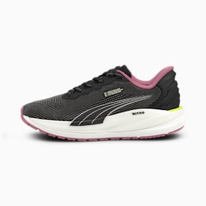 Magnify Nitro Women's Running Shoes, Puma Black-Mauvewood, extralarge-IND