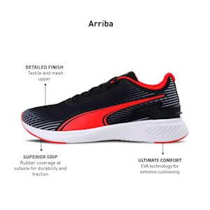 Arriba Unisex Running Shoes, Puma Black-High Risk Red