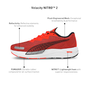 Velocity NITRO™ 2 Men's Running Shoes, Cherry Tomato-Puma Black, extralarge-IND