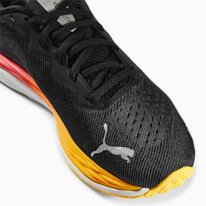 メンズ ベロシティ ニトロ 2 ランニングシューズ, Puma Black-Sunset Glow