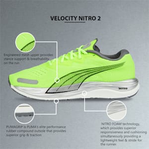 Velocity Nitro 2 Men's Running Shoes, Lime Squeeze-CASTLEROCK, extralarge-IND