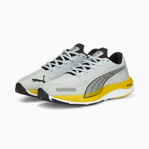 Zapatos para correr para hombre Velocity Nitro 2, Platinum Gray-Fresh Pear
