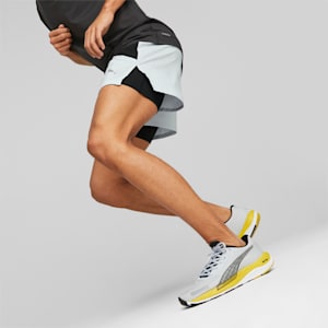Velocity NITRO 2 Men's Running Shoes, Platinum Gray-Fresh Pear