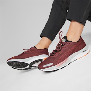 Velocity Nitro 2 Men's Running Shoes, Wood Violet-Ultra Orange, extralarge-IND