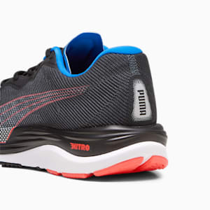 Velocity Nitro 2 Men's Running Shoes, Puma Black-Fire Orchid-Ultra Blue, extralarge-IND