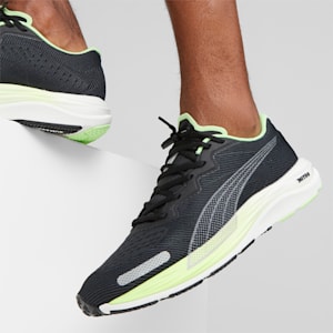 Velocity NITRO 2 Men's Running Shoes, Puma Black-Speed Green, extralarge-IND