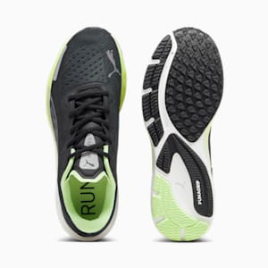 メンズ ヴェロシティ ニトロ 2 ランニングシューズ, Puma Black-Speed Green, extralarge-JPN