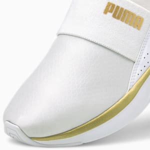 Softride Sophia Shine Women's Slip-On Walking Shoes, Puma White-Puma Team Gold