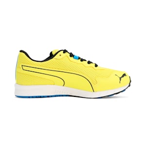 キッズ プーマ スピードモンスター PL スニーカー 17-24cm, Yellow Burst-PUMA Black-Racing Blue, extralarge-JPN