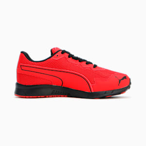 キッズ プーマ スピードモンスター PL スニーカー 17-24cm, PUMA Red-PUMA Black-PUMA White, extralarge-JPN