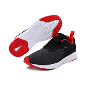 Comet Evo Running Shoes, Puma Black-CASTLEROCK-High Risk Red