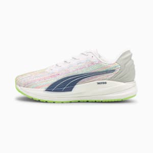 マグニファイ ニトロ スペクトラ ランニングシューズ, Puma White-Sunblaze-Green Glare