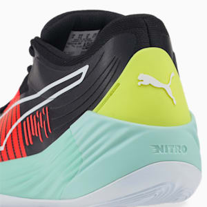 Fusion Nitro Basketball Shoes, Puma Black-Eggshell Blue