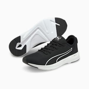 Accent Unisex Running Shoes, Puma Black-Puma White, extralarge-IND