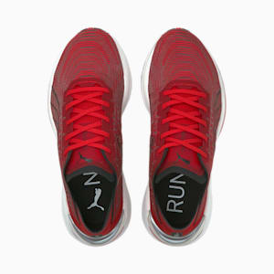 Electrify Nitro Sneakers JR, Puma White-High Risk Red-Puma Black