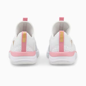 キッズ ソフト ソフィア スリッポン PS 17-21cm, Puma White-PRISM PINK-Puma Team Gold