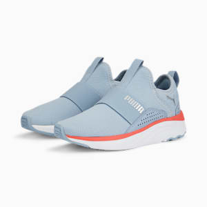 キッズ ソフト ソフィア スリッポン PS 17-21cm, Blue Wash-Salmon-Puma White